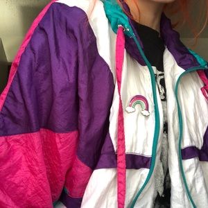 Vintage windbreaker💜💙⚡️